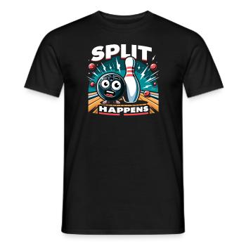 Lustiger Bowling-team-bowler-strike-bowling-club - Männer T-Shirt - Schwarz - Vorne - AI Model Male 178 light (178cm)