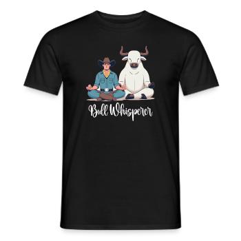 Rodeo Bull Riding Livestock Show Farmer Cattle - Männer T-Shirt - Schwarz - Vorne - AI Model Male 178 light (178cm)