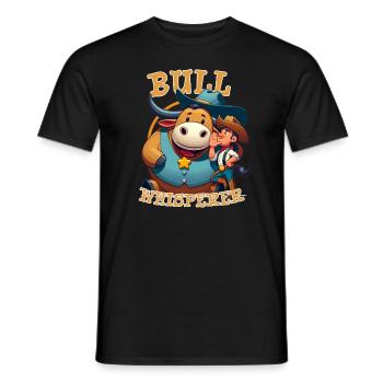 Rodeo Bull Riding Livestock Show Farmer Cattle - Männer T-Shirt - Schwarz - Vorne - AI Model Male 178 light (178cm)