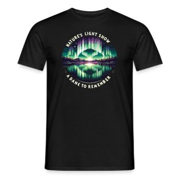 Aurora Aurora Tracker Alaska Wilderness - T-shirt homme - noir - Devant - AI Model Male 178 light (178cm)