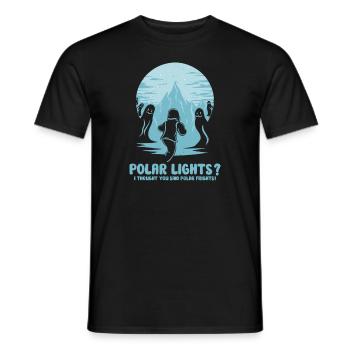 Aurora Aurora Tracker Alaska Wilderness - T-shirt homme - noir - Devant - AI Model Male 178 light (178cm)