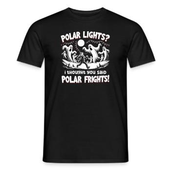 Aurora Aurora Tracker Alaska Wilderness - T-shirt homme - noir - Devant - AI Model Male 178 light (178cm)