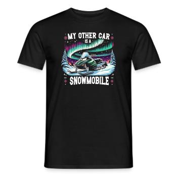 Aurora Aurora Tracker Alaska Wilderness - T-shirt homme - noir - Devant - AI Model Male 178 light (178cm)