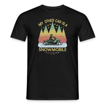 Aurora Aurora Tracker Alaska Wilderness - T-shirt homme - noir - Devant - AI Model Male 178 light (178cm)
