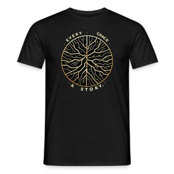 Kintsugi Kintsukuroi Imperfekte Japanische Kunst - Männer T-Shirt - Schwarz - Vorne - AI Model Male 178 light (178cm)