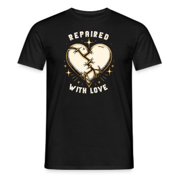 Kintsugi Kintsukuroi Imperfekte Japanische Kunst - Männer T-Shirt - Schwarz - Vorne - AI Model Male 178 light (178cm)