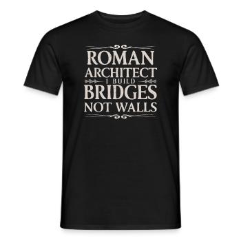 Jules César Histoire romaine Empire romain - T-shirt homme - noir - Devant - AI Model Male 178 light (178cm)