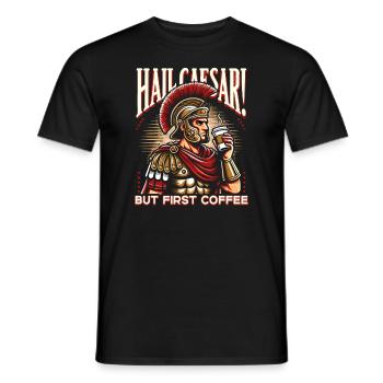 Jules César Histoire romaine Empire romain - T-shirt homme - noir - Devant - AI Model Male 178 light (178cm)