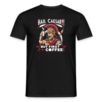 Julius Caesar Roman History Roman Empire - Men's T-Shirt - black - Front - AI Model Male 178 light (178cm)