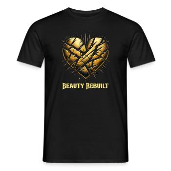 Kintsugi Kintsukuroi Imperfekte Japanische Kunst - Männer T-Shirt - Schwarz - Vorne - AI Model Male 178 light (178cm)