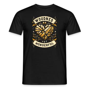 Kintsugi Kintsukuroi Imperfekte Japanische Kunst - Männer T-Shirt - Schwarz - Vorne - AI Model Male 178 light (178cm)