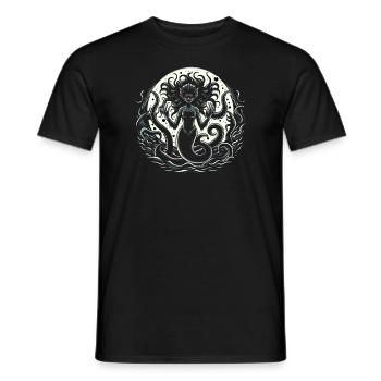 Creepy Sirens, Horror Mermaid, Creepy - Men's T-Shirt - black - Front - AI Model Male 178 light (178cm)