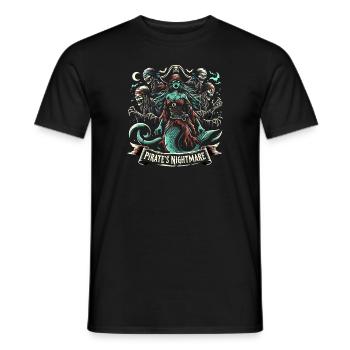 Creepy Sirens, Horror Mermaid, Creepy - Men's T-Shirt - black - Front - AI Model Male 178 light (178cm)