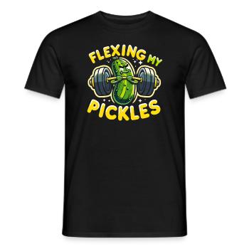 Pickle Lover Funny Pickle Dill Pickle Pickled - Men's T-Shirt - black - Front - AI Model Male 178 light (178cm)