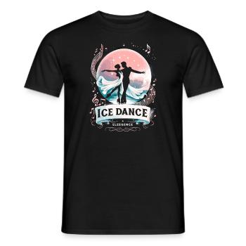 Patinage sur glace Patineurs sur glace - T-shirt homme - noir - Devant - AI Model Male 178 light (178cm)