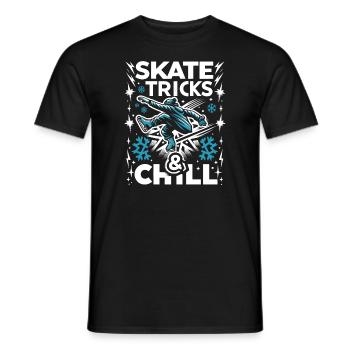 Patinage sur glace Patineurs sur glace - T-shirt homme - noir - Devant - AI Model Male 178 light (178cm)