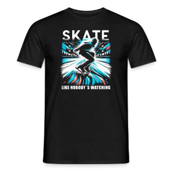 Patinage sur glace Patineurs sur glace - T-shirt homme - noir - Devant - AI Model Male 178 light (178cm)