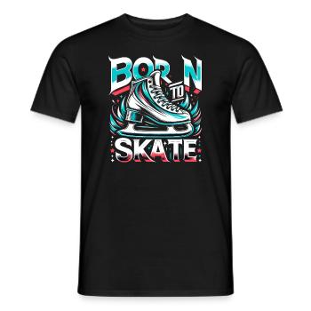 Patinage sur glace Patineurs sur glace - T-shirt homme - noir - Devant - AI Model Male 178 light (178cm)