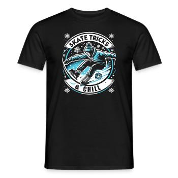 Patinage sur glace Patineurs sur glace - T-shirt homme - noir - Devant - AI Model Male 178 light (178cm)