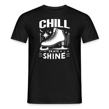 Patinage sur glace Patineurs sur glace - T-shirt homme - noir - Devant - AI Model Male 178 light (178cm)