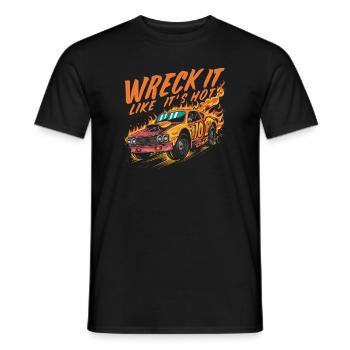 Demo Derby Demolition Derby Demolition Derby - Men's T-Shirt - black - Front - AI Model Male 178 light (178cm)