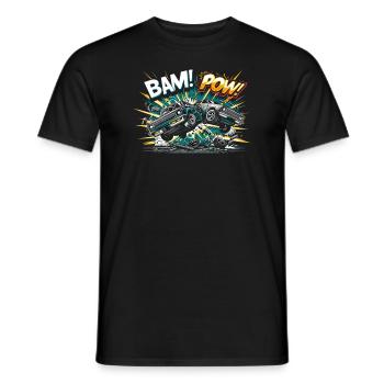 Demo Derby Demolition Derby Demolition Derby - Men's T-Shirt - black - Front - AI Model Male 178 light (178cm)
