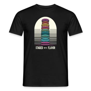 Macaron-liebhaber Französische Macarons - Männer T-Shirt - Schwarz - Vorne - AI Model Male 178 light (178cm)