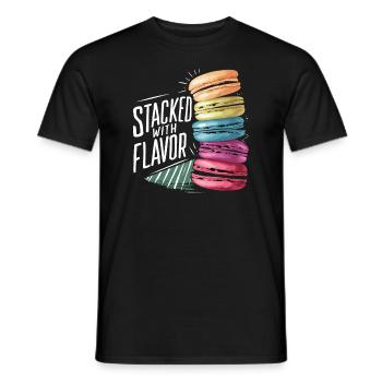 Macaron-liebhaber Französische Macarons - Männer T-Shirt - Schwarz - Vorne - AI Model Male 178 light (178cm)