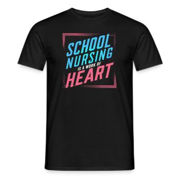 School Nurse Nursing Clinic Medical Stuff - Men's T-Shirt - black - Front - AI Model Male 178 light (178cm)