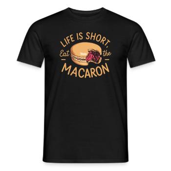Macaron-liebhaber Französische Macarons - Männer T-Shirt - Schwarz - Vorne - AI Model Male 178 light (178cm)