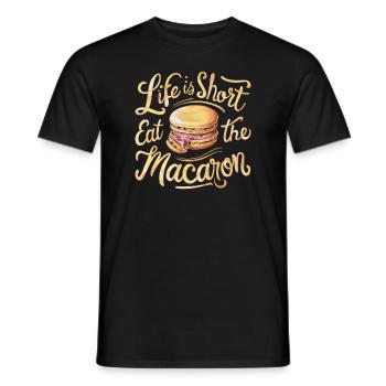 Macaron-liebhaber Französische Macarons - Männer T-Shirt - Schwarz - Vorne - AI Model Male 178 light (178cm)