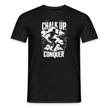 Escalade, Aventure en plein air, Escalade de bloc - T-shirt homme - noir - Devant - AI Model Male 178 light (178cm)