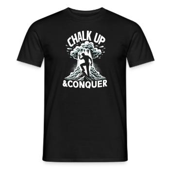 Escalade, Aventure en plein air, Escalade de bloc - T-shirt homme - noir - Devant - AI Model Male 178 light (178cm)