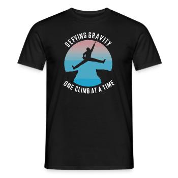 Escalade, Aventure en plein air, Escalade de bloc - T-shirt homme - noir - Devant - AI Model Male 178 light (178cm)