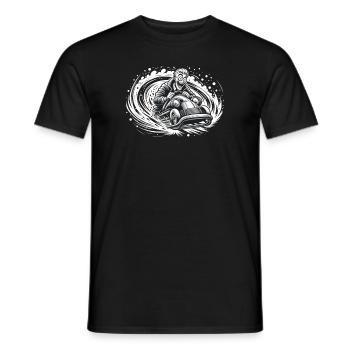 Luge Neige Luge Sport d’hiver Winter Outdood - T-shirt homme - noir - Devant - AI Model Male 178 light (178cm)