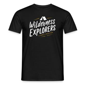 Scout Camping Outdoor Lagerfeuer Wandern - Männer T-Shirt - Schwarz - Vorne - AI Model Male 178 light (178cm)