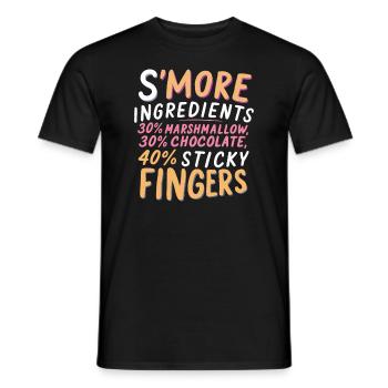 Scout Camping Outdoor Lagerfeuer Wandern - Männer T-Shirt - Schwarz - Vorne - AI Model Male 178 light (178cm)