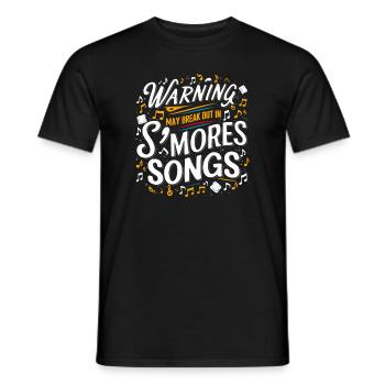 Scout Camping Outdoor Lagerfeuer Wandern - Männer T-Shirt - Schwarz - Vorne - AI Model Male 178 light (178cm)