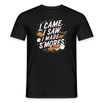 Scout Camping Outdoor Lagerfeuer Wandern - Männer T-Shirt - Schwarz - Vorne - AI Model Male 178 light (178cm)