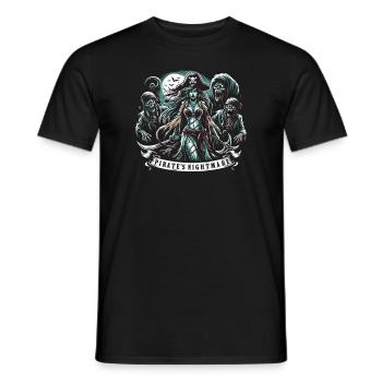 Creepy Sirens, Horror Mermaid, Creepy - Men's T-Shirt - black - Front - AI Model Male 178 light (178cm)