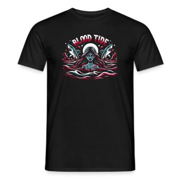 Creepy Sirens, Horror Mermaid, Creepy - Men's T-Shirt - black - Front - AI Model Male 178 light (178cm)