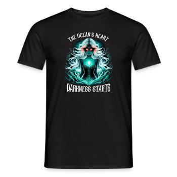 Creepy Sirens, Horror Mermaid, Creepy - Men's T-Shirt - black - Front - AI Model Male 178 light (178cm)