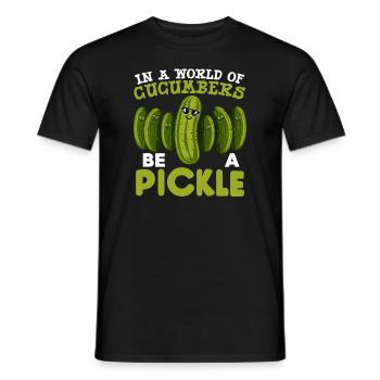 Pickle Lover Funny Pickle Dill Pickle Pickled - Männer T-Shirt - Schwarz - Vorne - AI Model Male 178 light (178cm)