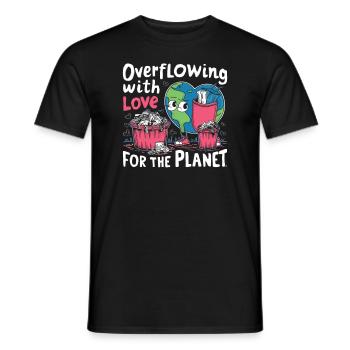 Anti-littering No Environmental Waste Recycle - Men's T-Shirt - black - Front - AI Model Male 178 light (178cm)