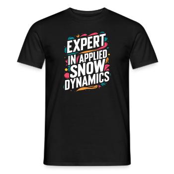 Luge Neige Luge Sport d’hiver Winter Outdood - T-shirt homme - noir - Devant - AI Model Male 178 light (178cm)