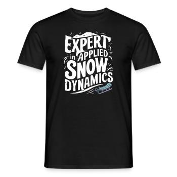 Sledding Snow Sled Winter Sport Winter Outdood - Männer T-Shirt - Schwarz - Vorne - AI Model Male 178 light (178cm)