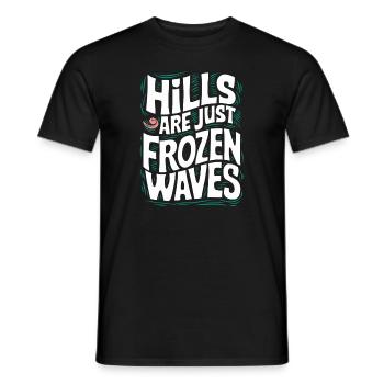 Sledding Snow Sled Winter Sport Winter Outdood - Männer T-Shirt - Schwarz - Vorne - AI Model Male 178 light (178cm)
