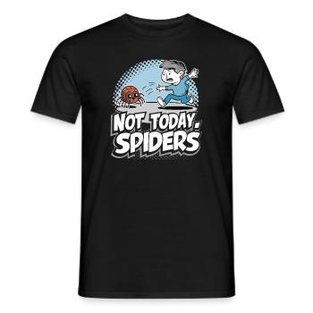 Funny Arachnophobia Awareness, Spider Phobia - Men's T-Shirt - black - Front - AI Model Male 178 light (178cm)