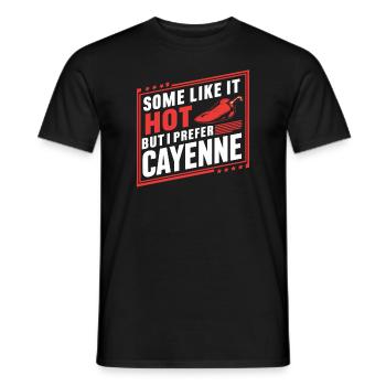 Amateur de cuisine épicée, chef des Chili Peppers - T-shirt homme - noir - Devant - AI Model Male 178 light (178cm)