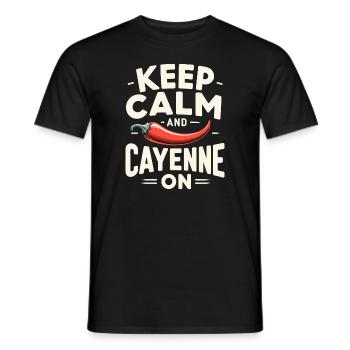 Amateur de cuisine épicée, chef des Chili Peppers - T-shirt homme - noir - Devant - AI Model Male 178 light (178cm)